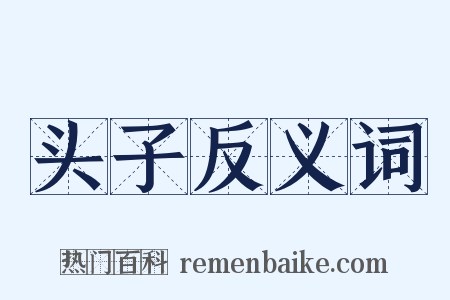 头子反义词是什么意思的图片